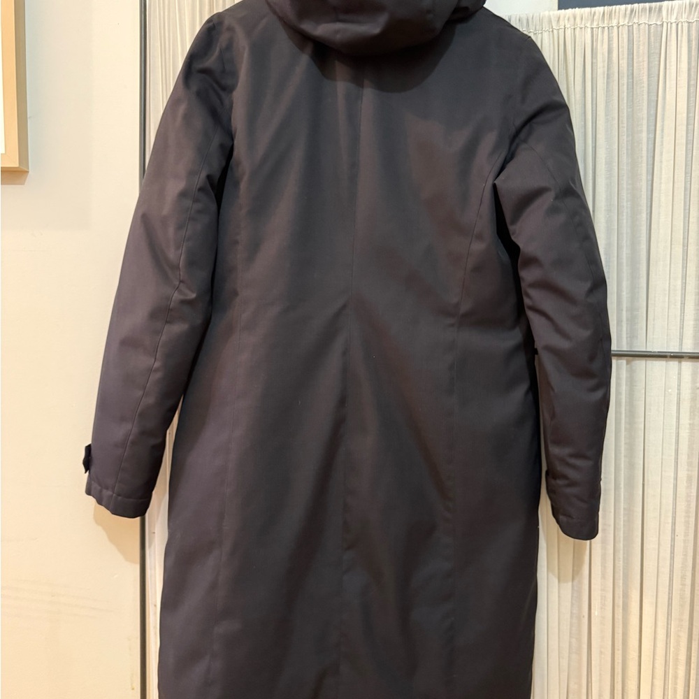 EUC Quartz & Co Women's Black Down Parka without the Fur Ruff, XL - Picture 10 of 12